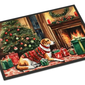 American Foxhound Cozy Christmas Doormat