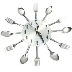 Kitchen Cutlery Wall Clock